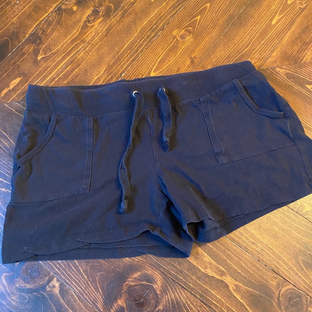 Black Drawstring Athletic Shorts